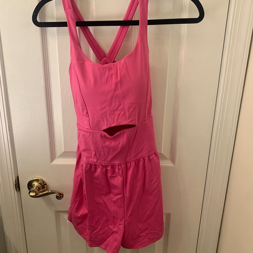 Pink Athletic Romper
